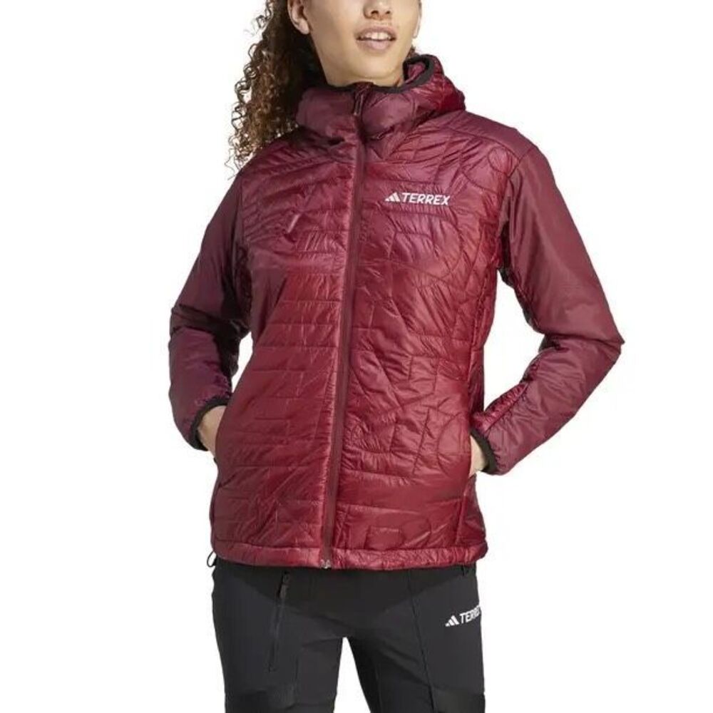 Adidas $250 Terrex Xperior Varilite PrimaLoft Hooded Jacket Womens L NEW